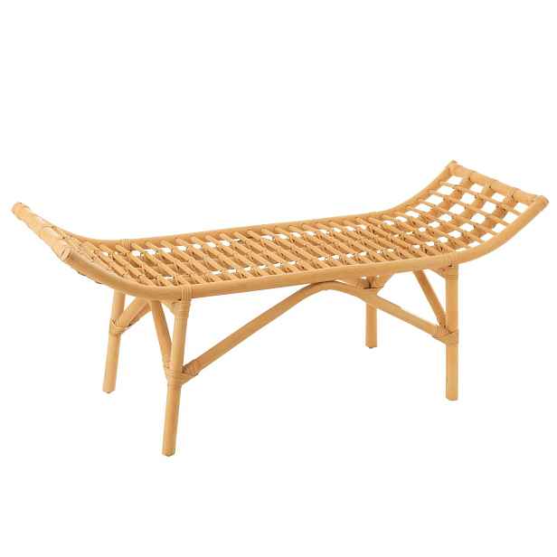 Přírodní ratanová designová lavice Ana Rattan - 120*41*49 cm J-Line by Jolipa