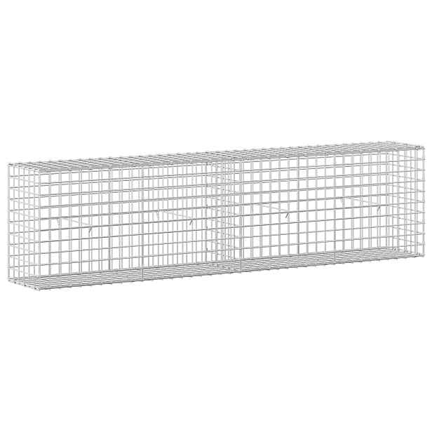 vidaXL Gabion s drátem 3,5 mm a síťkou 5x5 cm 200x30x50 cm