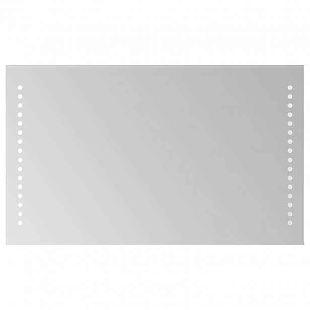 vidaXL LED koupelnové zrcadlo Transparentní 50 x 30 cm tvrzené sklo
