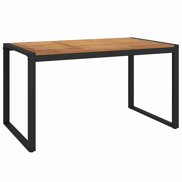 vidaXL Zahradní stůl s nohami ve tvaru U 140x80x75 cm masivní akácie