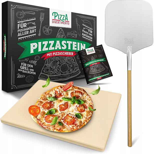 Kámen Na Pizzu 38X30 CM Špachtle Do Trouby A Grilu Recept Pizza