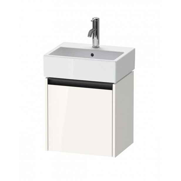 Duravit Ketho.2 - Umyvadlová skříňka 44x43x34 cm, 1 dvířka, panty vpravo, lesklá bílá K25070R22220000