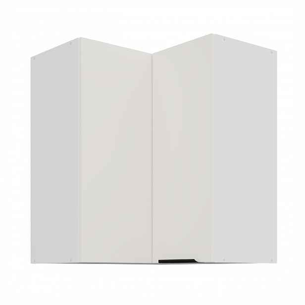 Horní rohová skříňka Aria 60x60 GN-72 2F (90°) Barva korpusu: Bílá, Barva dvířek: WH - Crystal white AFM