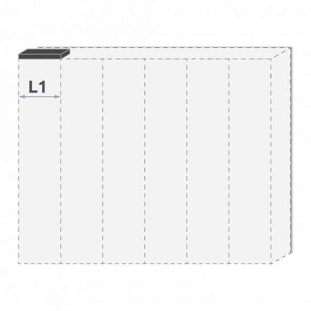 Lišta stropní PIANO LR1/PN  bílá lesk