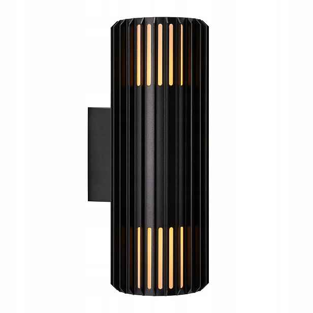 Venkovní Led nástěnné svítidlo 2xE27 15W Moderní černá IP54 Nordlux