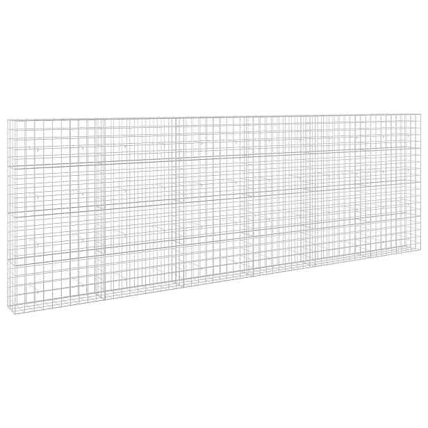 vidaXL Gabion s drátem 3,5 mm a síťkou 10x10 cm 600x30x200 cm