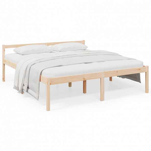 vidaXL Postel pro seniory 200 x 200 cm masivní borovice