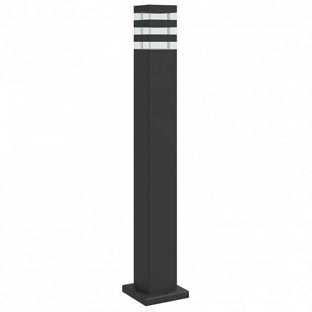 vidaXL Venkovní stojací lampa černá 80 cm hliník