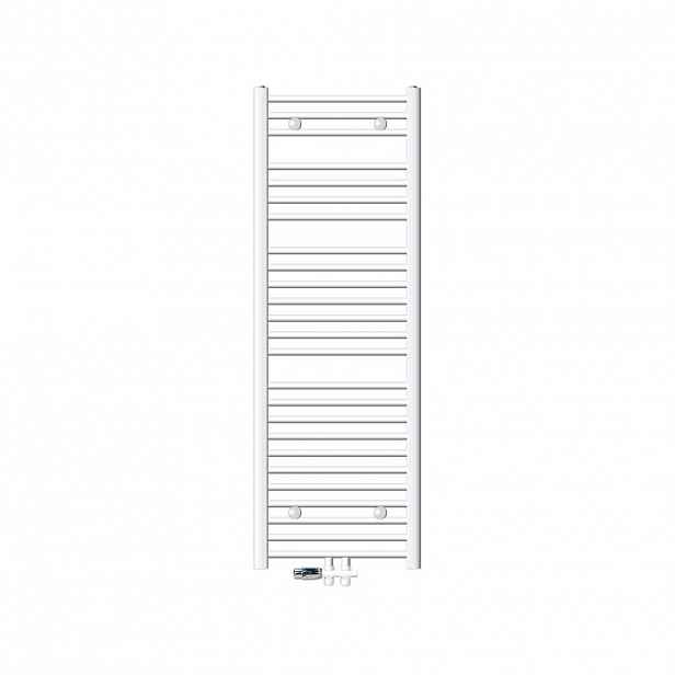 LuxeBath KOUPELNOVÝ radiátor Sahara 500 x 1500 mm, bílý, rovný, s průchozím ventilem