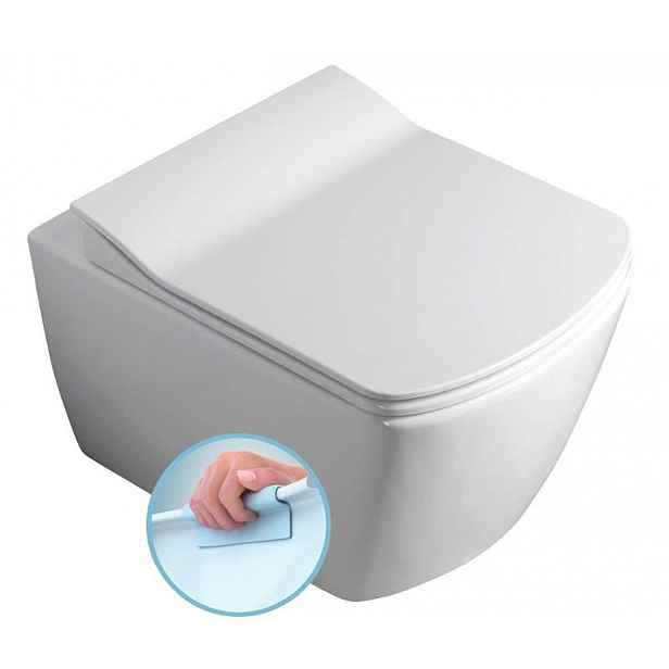 Sapho - WC závěsné Glanc, Rimless, bílá GC321