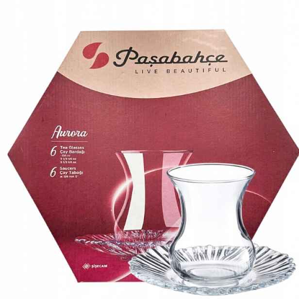 Sklenice na kávu a čaj Pasabahce 155 ml 6 ks