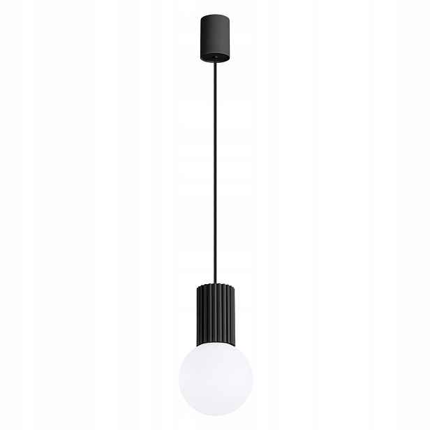 Sollux Lighting Závěsná lampa černá Halo 1xG9 moderní skleněná