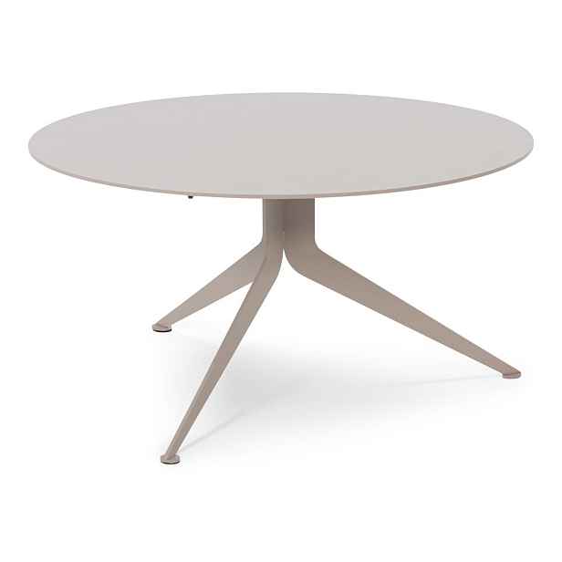 Taupe kovový kulatý konferenční stolek ø 76 cm Daley – Spinder Design