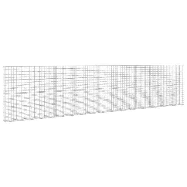 vidaXL Gabion s drátem 3,5 mm a síťkou 10x10 cm 900x30x200 cm
