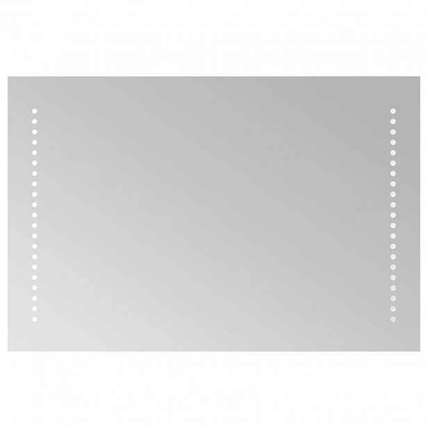 vidaXL LED koupelnové zrcadlo Transparentní 60 x 40 cm tvrzené sklo