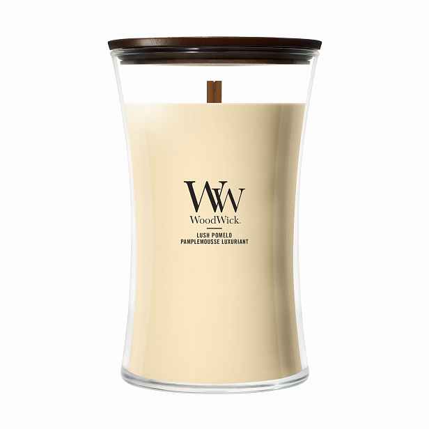Velká vonná svíčka WoodWick Lush Pomelo