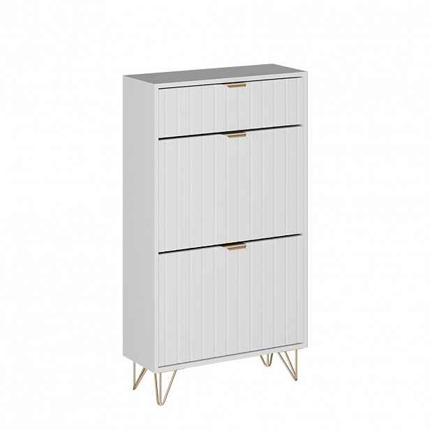 Vicco SKŘÍŇ NA BOTY Helge Bílá 60 x 107.5 cm 2 přihrádky