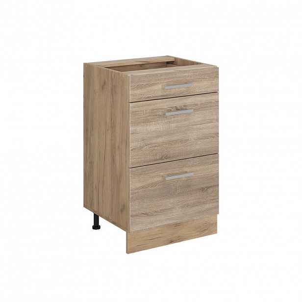 Vicco SPODNÍ SKŘÍŇKA KUCHYŇSKÉ LINKY R-Line, Sonoma/Zlatý mocný dub, 50 cm bez pracovní desky