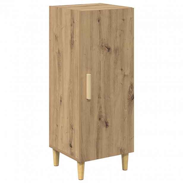 vidaXL Servírovací skříň Artisanový dub 34,5 x 34 x 90 cm