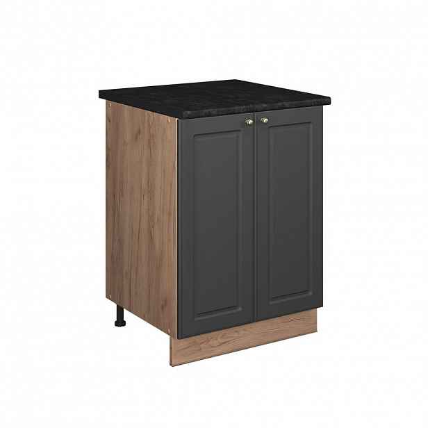 Vicco SKŘÍŇKA POD DŘEZ Fame-Line, Anthrazit-Gold Landhaus/Zlatý mocný dub, 60 cm