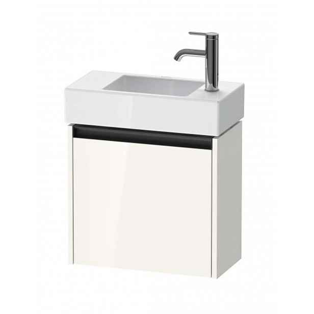 Duravit Ketho.2 - Umyvadlová skříňka 44x48x24 cm, 1 dvířka, panty vlevo, lesklá bílá K25072L22220000