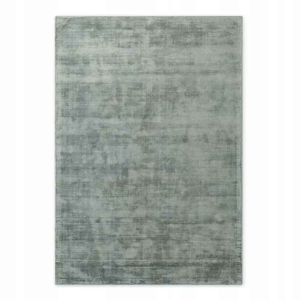 Koberec modrý do obývacího pokoje 80x150 cm, měkké plyšové štětiny, protiskluzový