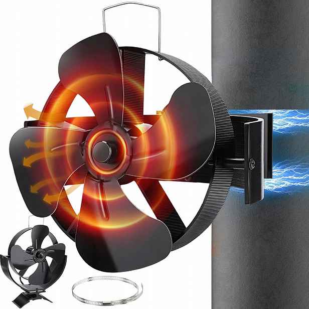 Krbový Ventilátor 4-LOPATKOVÝ Termoelektrický Rozvaděč Tepla, Tichý