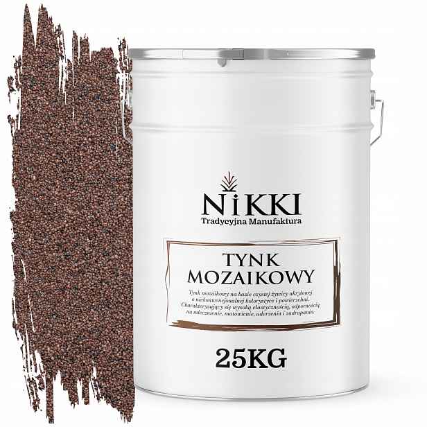 Mozaiková Pryskyřičná Omítka 25 Kg Vnitřní Vnější Barva Hnědá Tmavá M81
