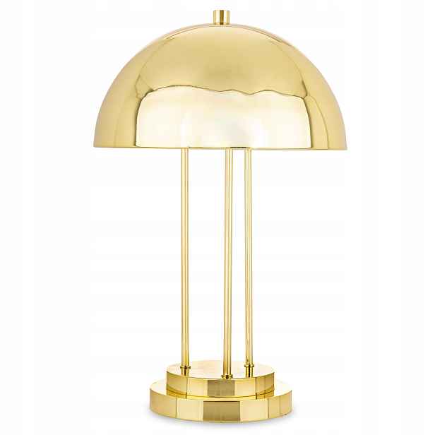 Stojací lampa, kovová, zlatá, glamour, moderní dekorace
