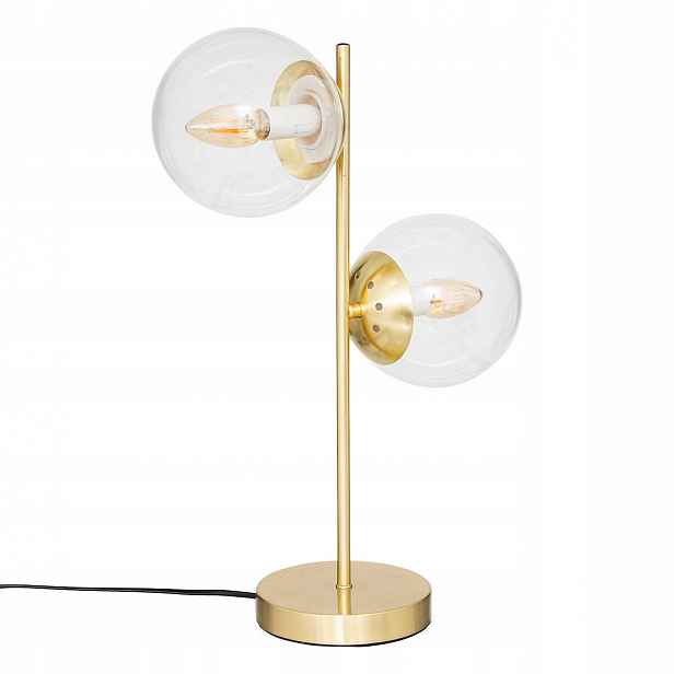 Stojací Lampa zlatá stolní lampa Skleněné Koule 48 cm Atmosphera