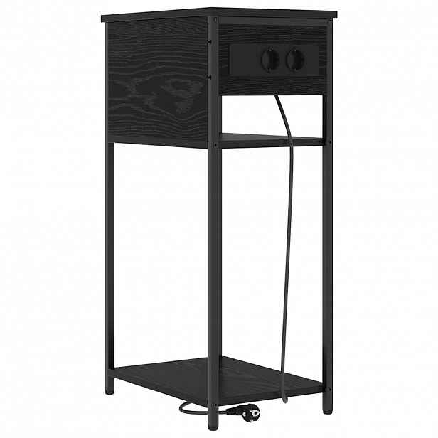 vidaXL Noční skříňka Černý dub 41 x 28 x 76 cm Kompozitní dřevo