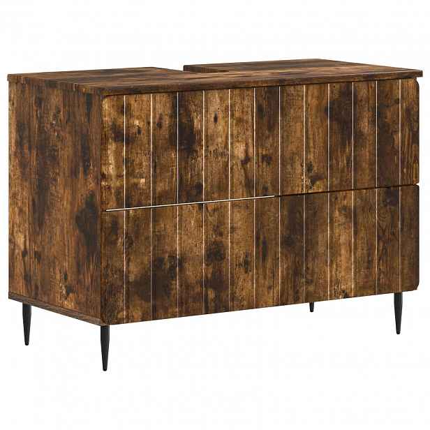 vidaXL Skříňka pod umyvadlo ZWOLLE Kouřový dub 82 x 41 x 58,5 cm