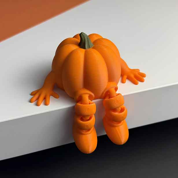 TEMU 3ks/6ks Visící Dýňová Ozdoba na Nohy, Roztomilý Halloweenský Styl, Sběratelská Figurka, Dekorace na Domácí Knihovnu, Kreativní , Ideální pro