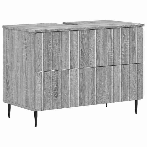 vidaXL Skříňka pod umyvadlo ZWOLLE Šedý Sonoma 82 x 41 x 58,5 cm