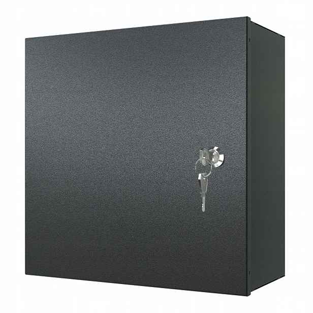 Box Skříň Multimediální rozvaděč Kovový 30x30x14cm Na omítku