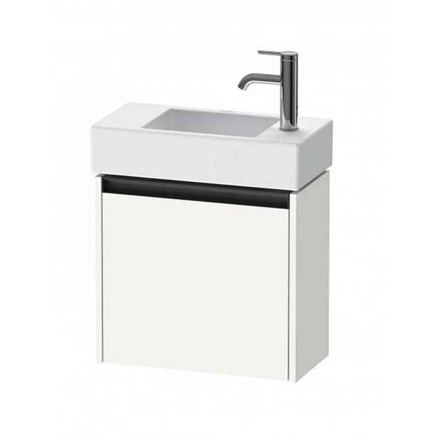 Duravit Ketho.2 - Umyvadlová skříňka 44x48x24 cm, 1 dvířka, panty vlevo, matná bílá K25072L18180000
