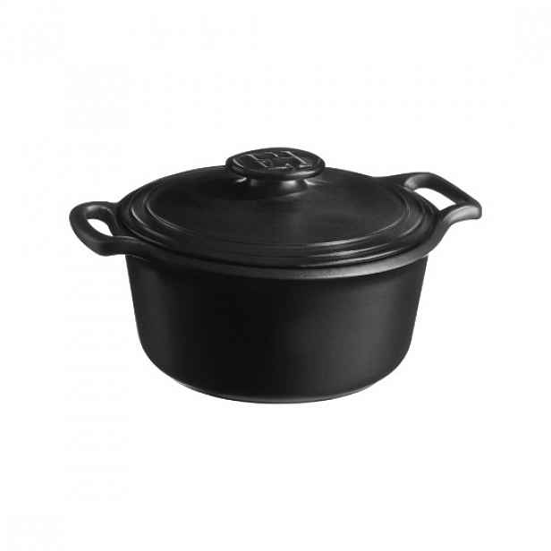 Keramický hrnec Cocotte, 25,5 cm / 3 l, "Sublime +", Slate - Emile Hen