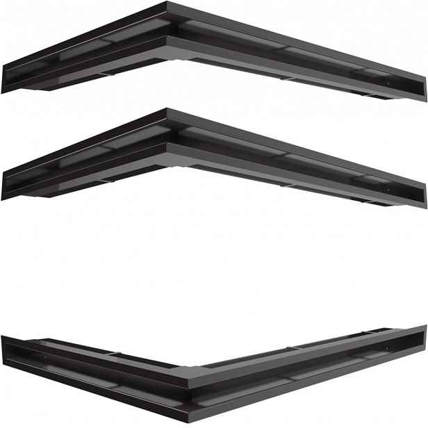 Krbová Mřížka Luft Kratki Rohová Černá 766x547x60 Set Pravá/levá 3s