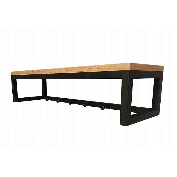 Nástěnný Věšák Na Oblečení Loft, Bílý, 90 CM