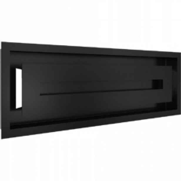 Větrací krbová mřížka Wind 17x49 černá