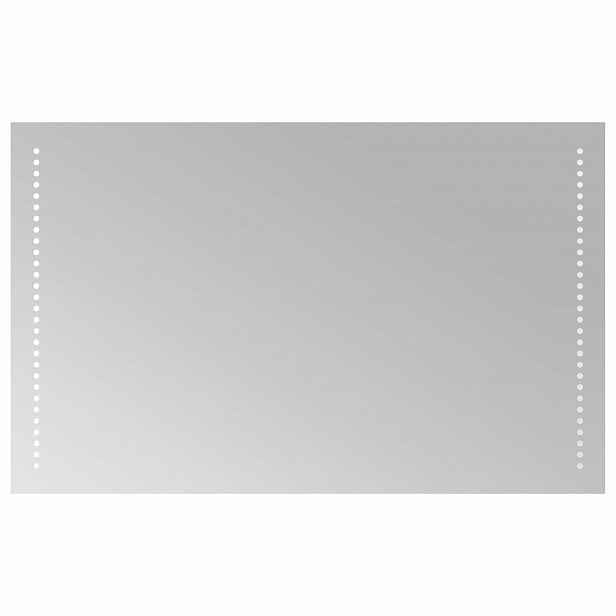 vidaXL LED koupelnové zrcadlo Transparentní 80 x 50 cm tvrzené sklo