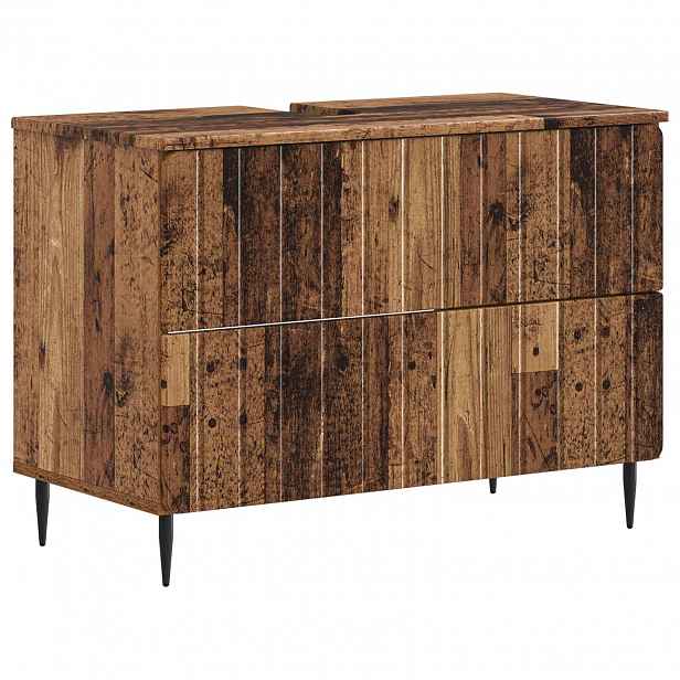 vidaXL Skříňka pod umyvadlo ZWOLLE Staré dřevo 82 x 41 x 58,5 cm