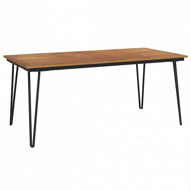 vidaXL Zahradní stůl s nohami typu hairpin 180x90x75 cm masivní akácie