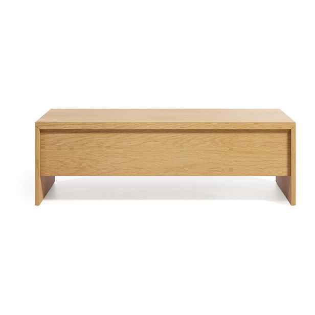 Konferenční stolek v dekoru dubu v přírodní barvě 60x110 cm Abilen – Kave Home
