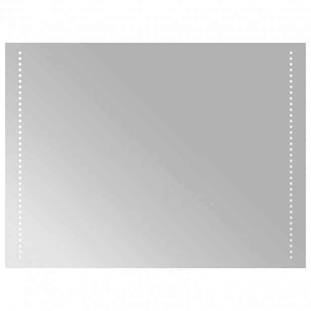 vidaXL LED koupelnové zrcadlo Transparentní 80 x 60 cm tvrzené sklo