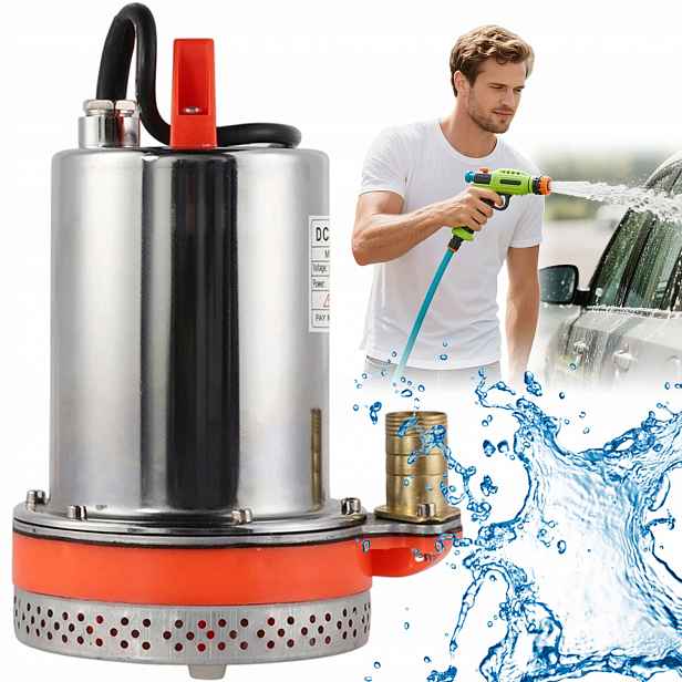 Výkonná Ponorná DC Pumpa Na Čistou A Špinavou Vodu 12 V 180 W 3000 L/h