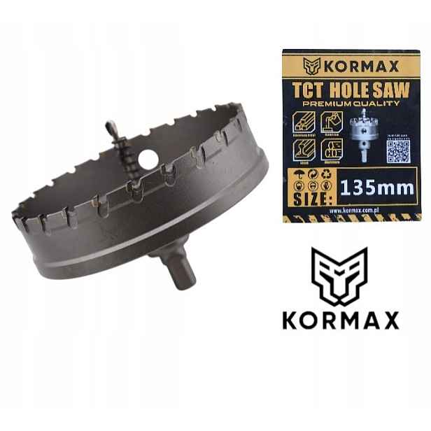 Korunkový Vrták 135 mm vrták karbidový Tct 135x25 Widiowa Kormax