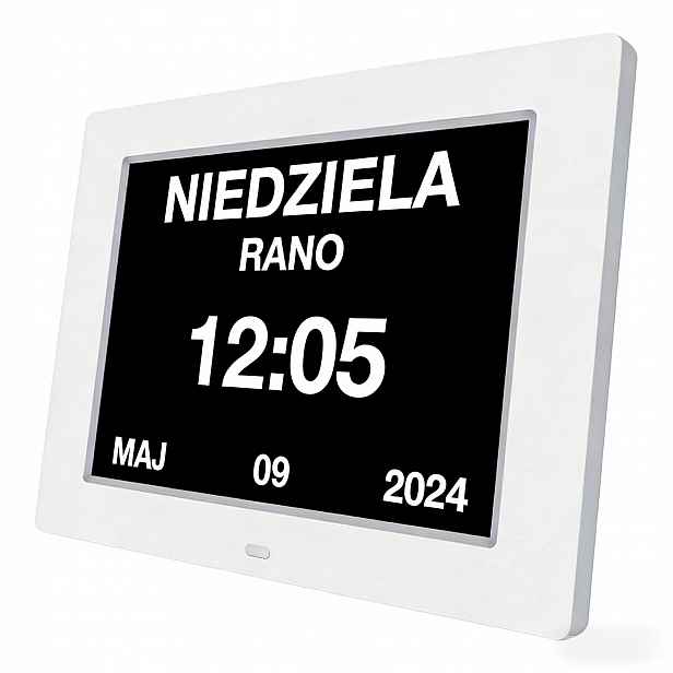 Digitální Kalendář Hodin V Polštině Elektronický Budík Léky 8 Jazyků