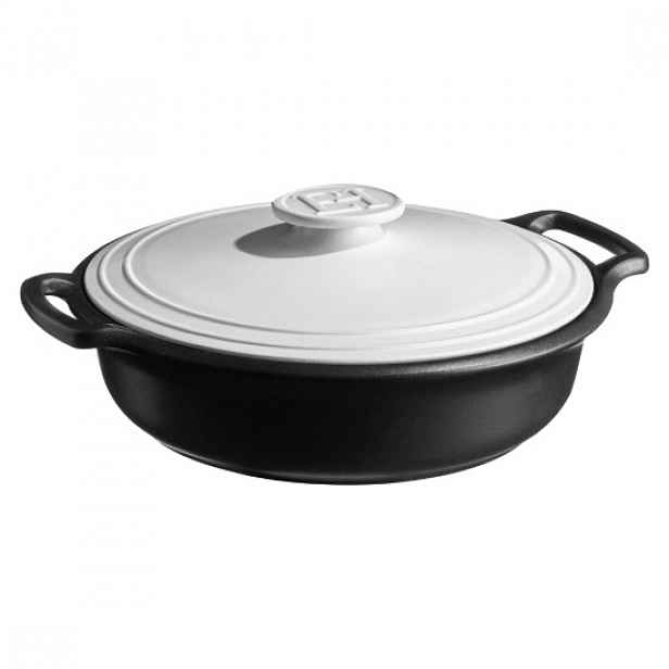 BRAISER hrnec, keramika, 33,5 cm / 4 L, "Sublime +", White&Slate - Emi