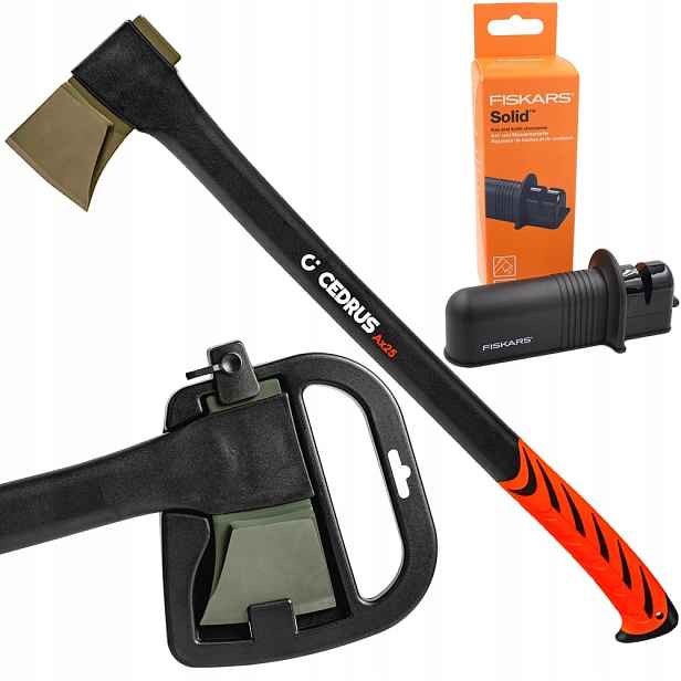 Štípací Sekera Na Dřevo Cedrus AX25 2350G 77 CM Ostřička Fiskars